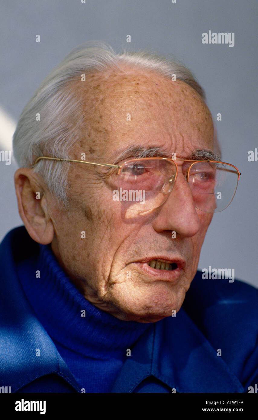 L'explorateur Jacques Cousteau marine française. Banque D'Images