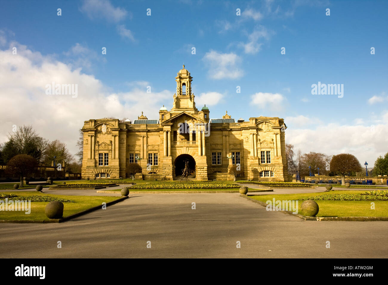 Cartwright Hall, Lister Park, Bradford, West Yorkshire Banque D'Images