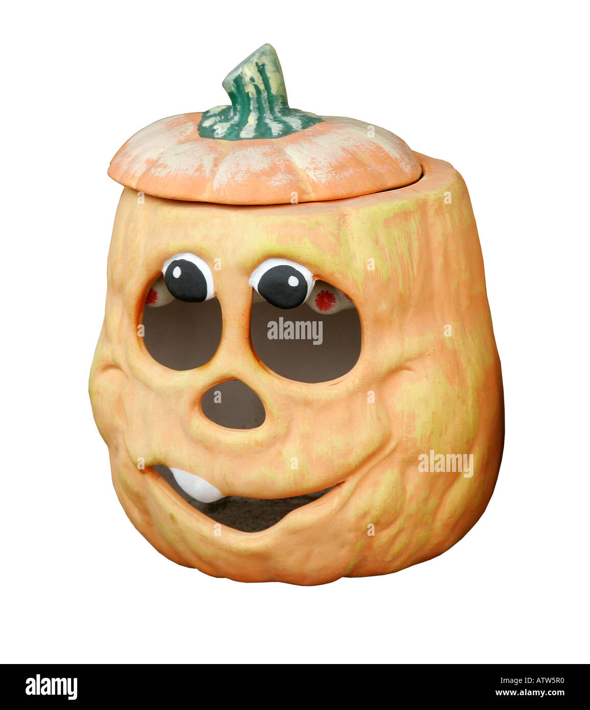 Halloween citrouille halloween festival fête caricature de légumes végétarien amusé iconique amusement mauvais bizarre Banque D'Images