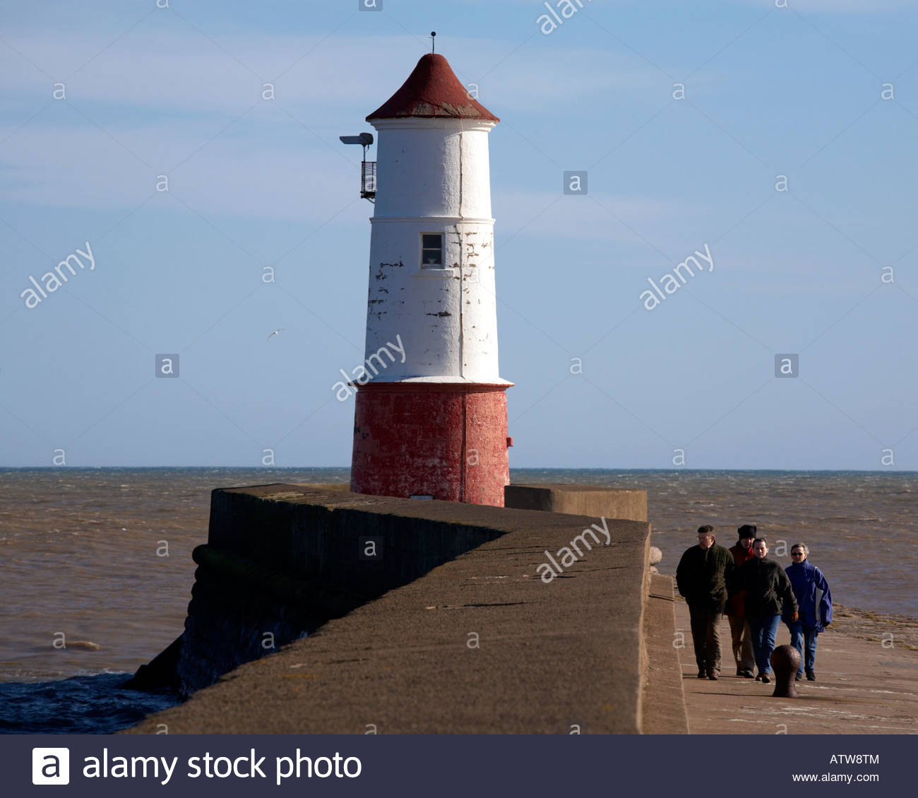 Berwick phare, Berwick-upon-Tweed Angleterre Banque D'Images