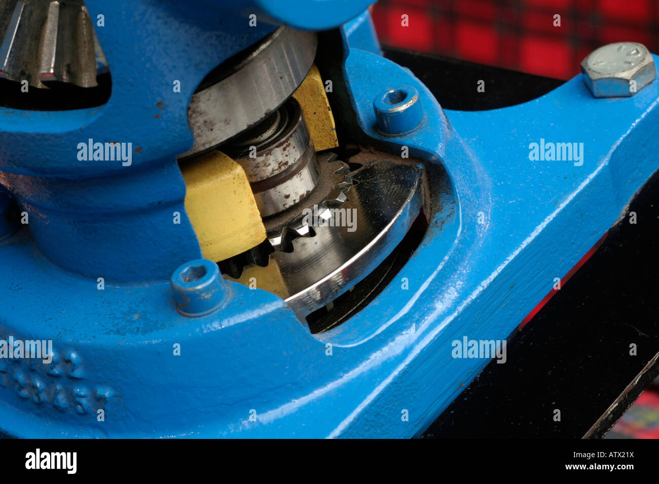 La couronne sur la machine de coupe Banque D'Images