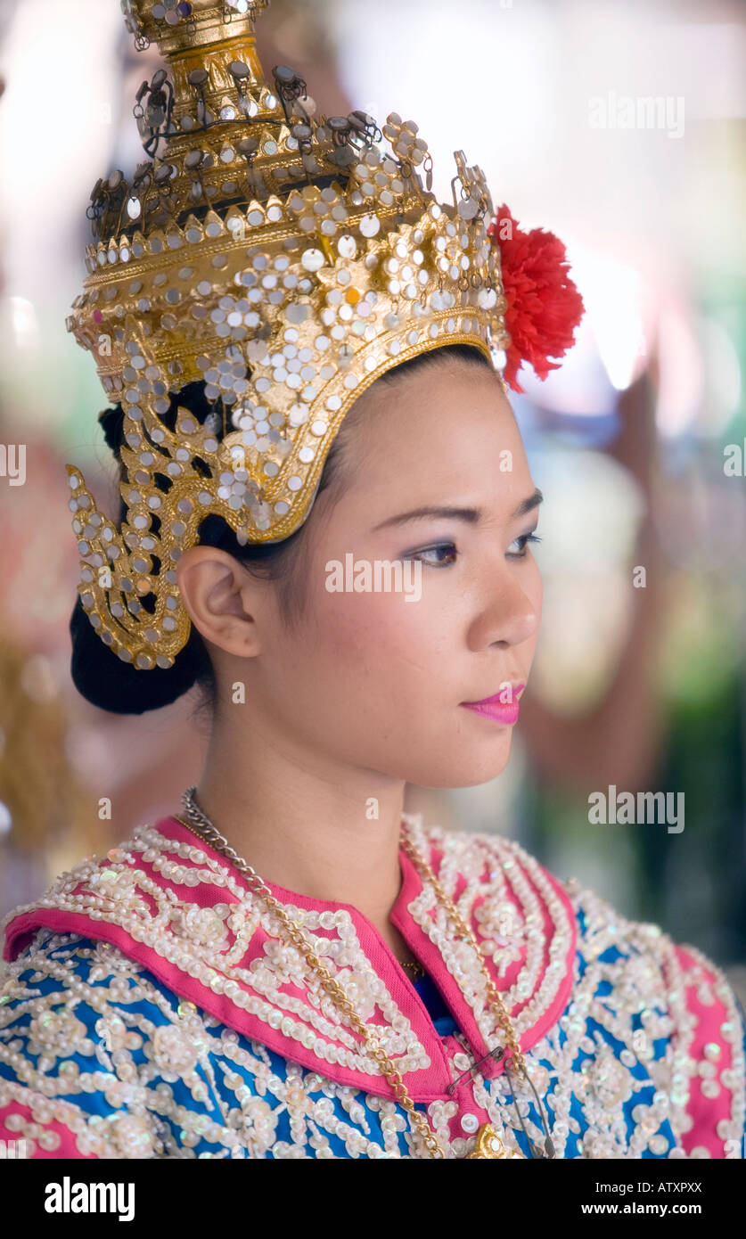 Danseur thaïlandais à Bangkok Banque D'Images