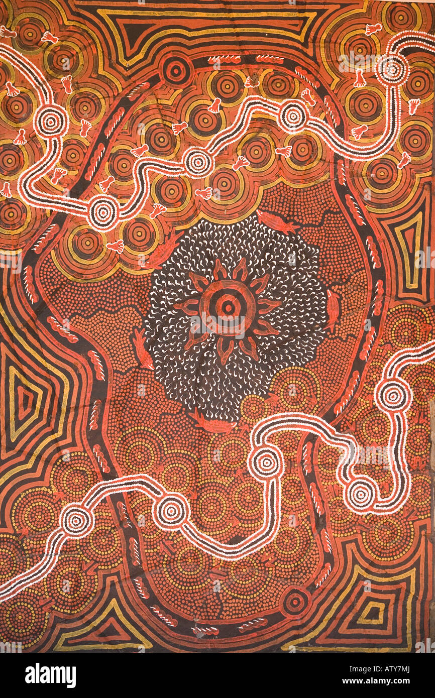 L'art aborigène australien Banque D'Images