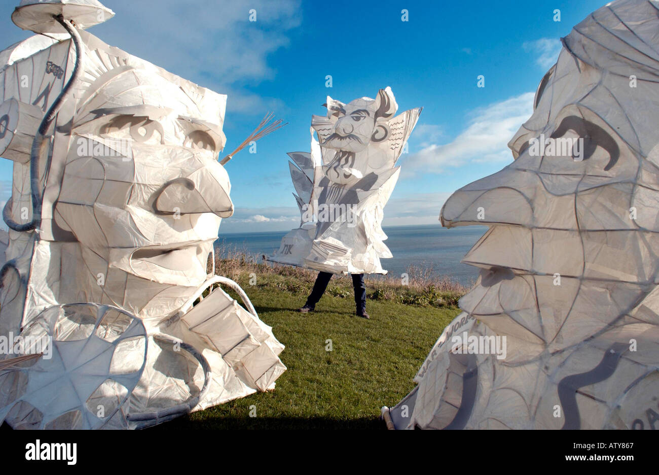 Charles Dickens John Logie Baird et HG Wells Banque D'Images