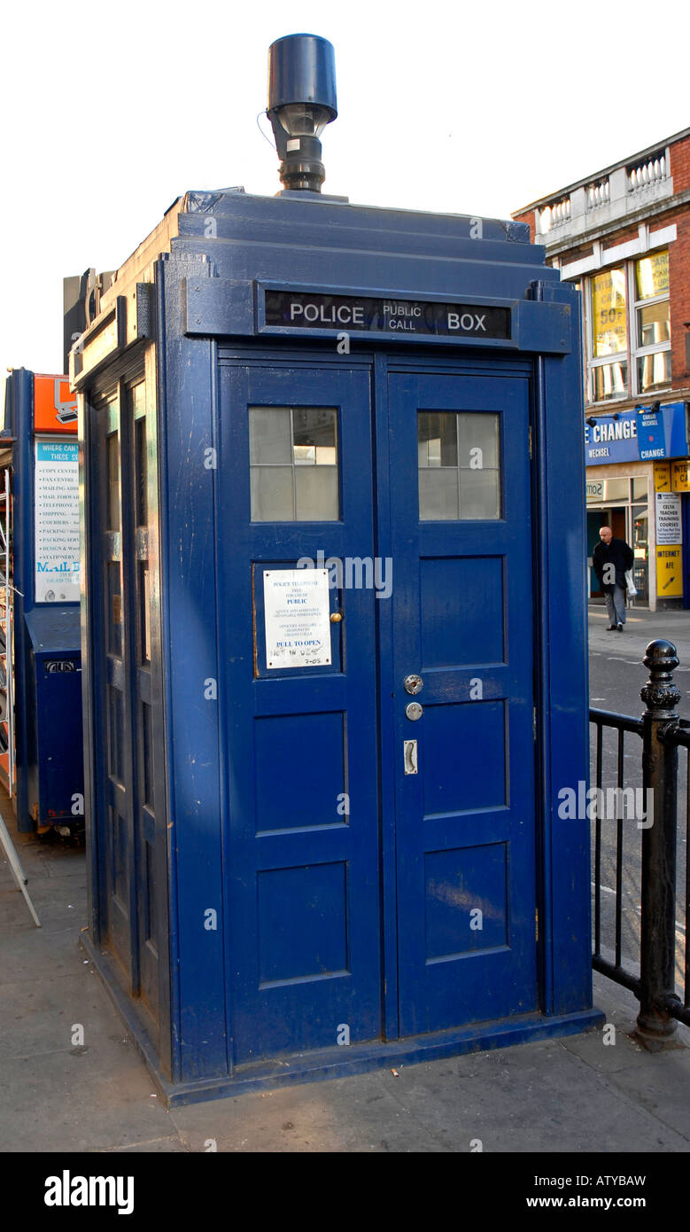 Vieux style police fort, tardis Banque D'Images
