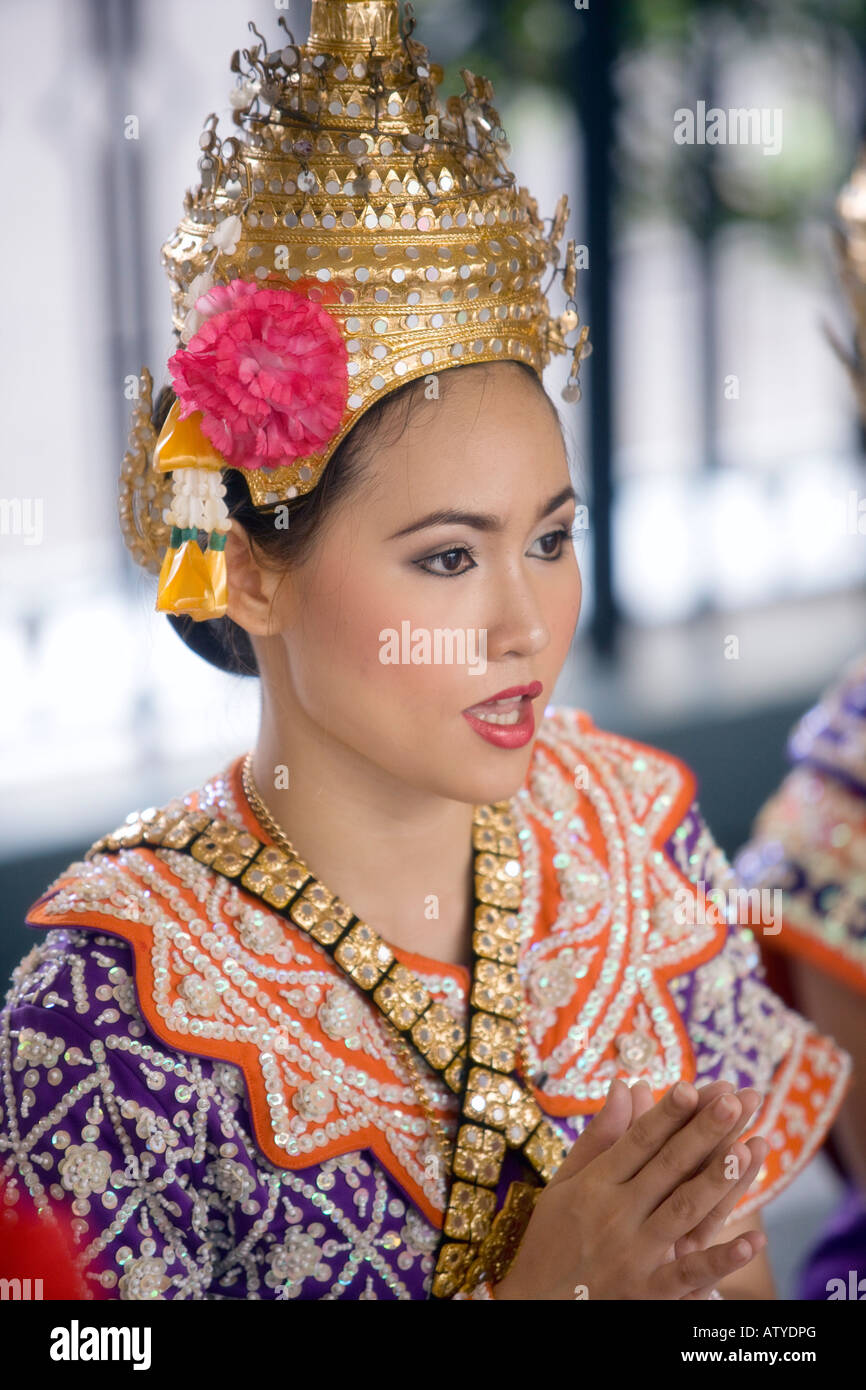 Danseur thaïlandais à Bangkok Banque D'Images