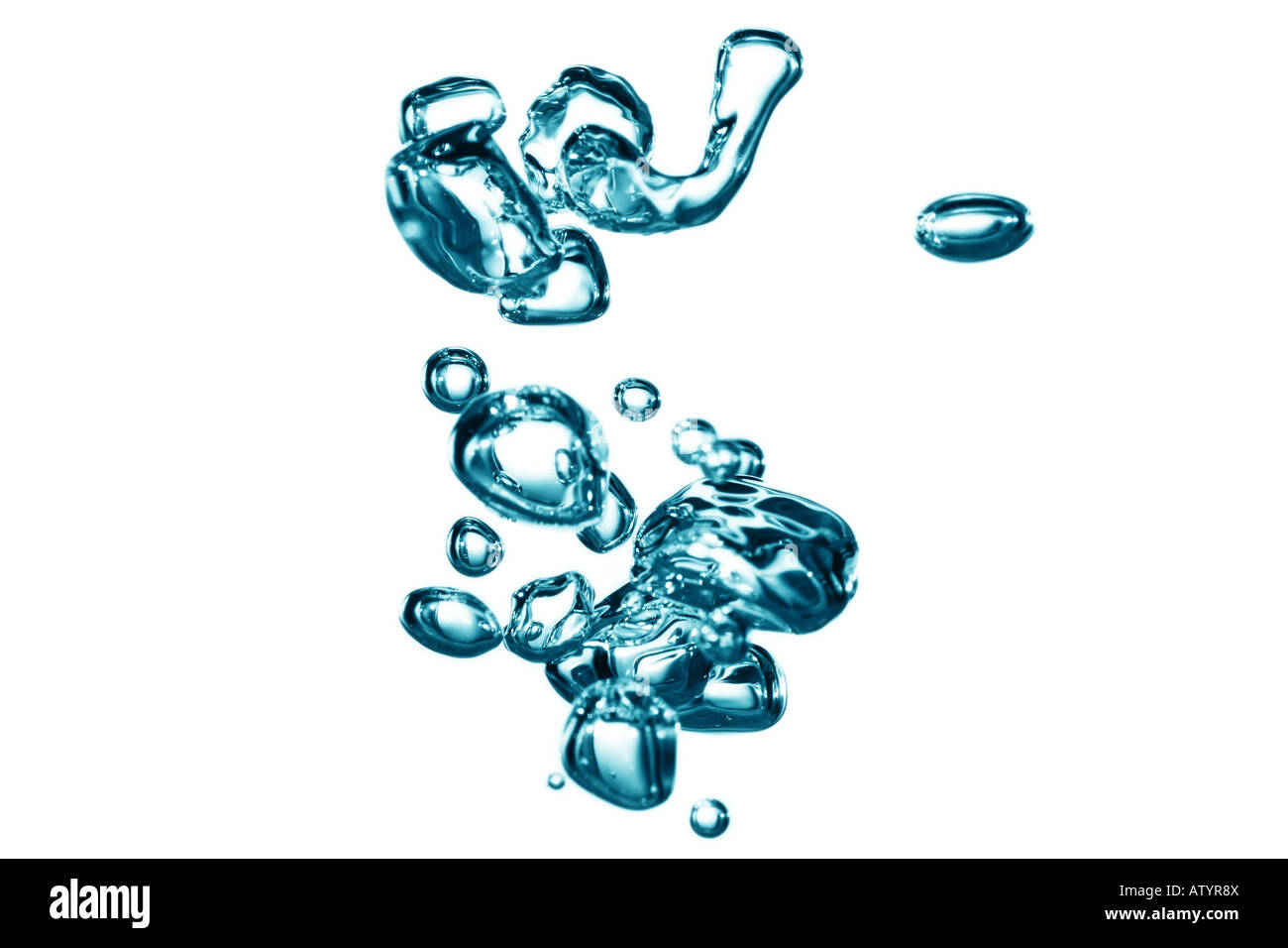 Bulles d'eau à partir de l'eau vive Banque D'Images