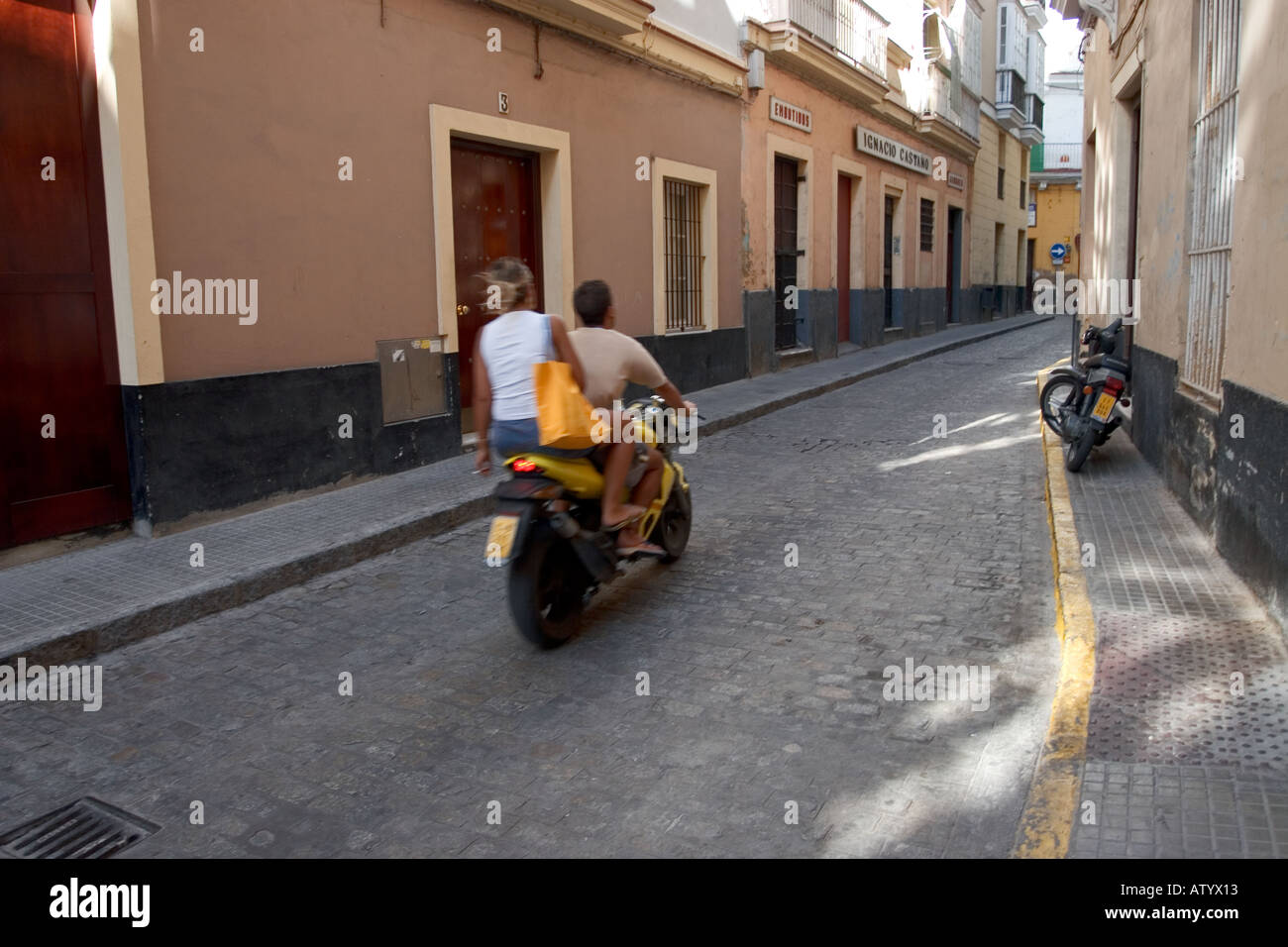 Rues de Cádiz Espagne Banque D'Images