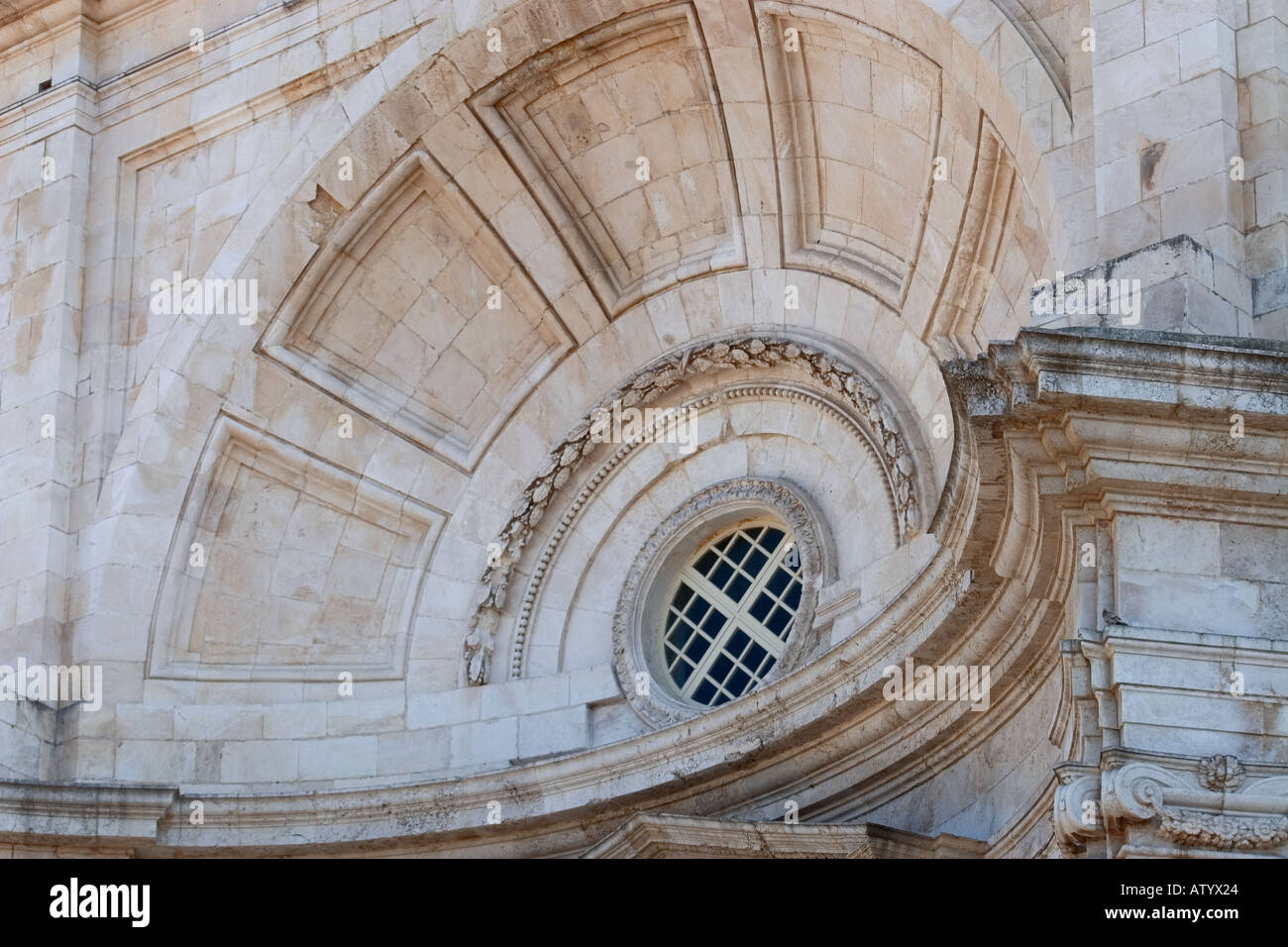 Catedral Nueva Détail Cádiz Espagne Banque D'Images