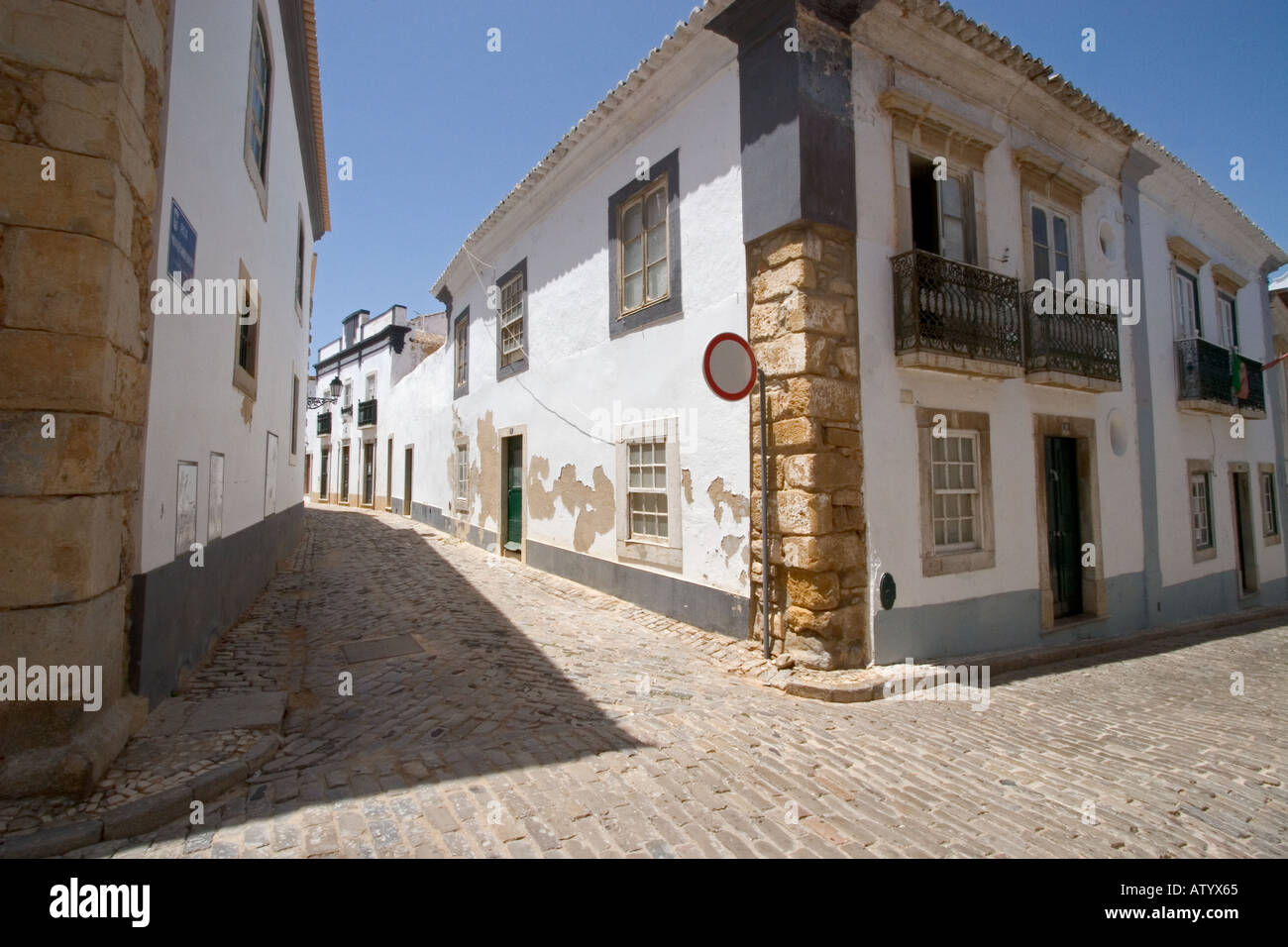 Rues de Faro Portugal Banque D'Images