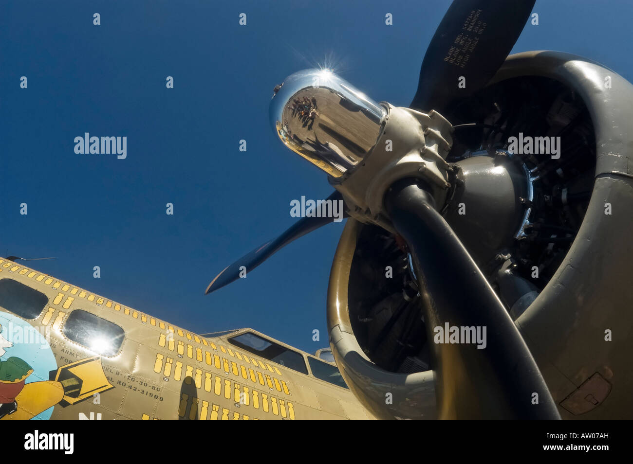 Vintage world war 2 bomber B 17 Flying Fortress dans les escadres de la liberté d''Airpark Keystone North Florida Banque D'Images