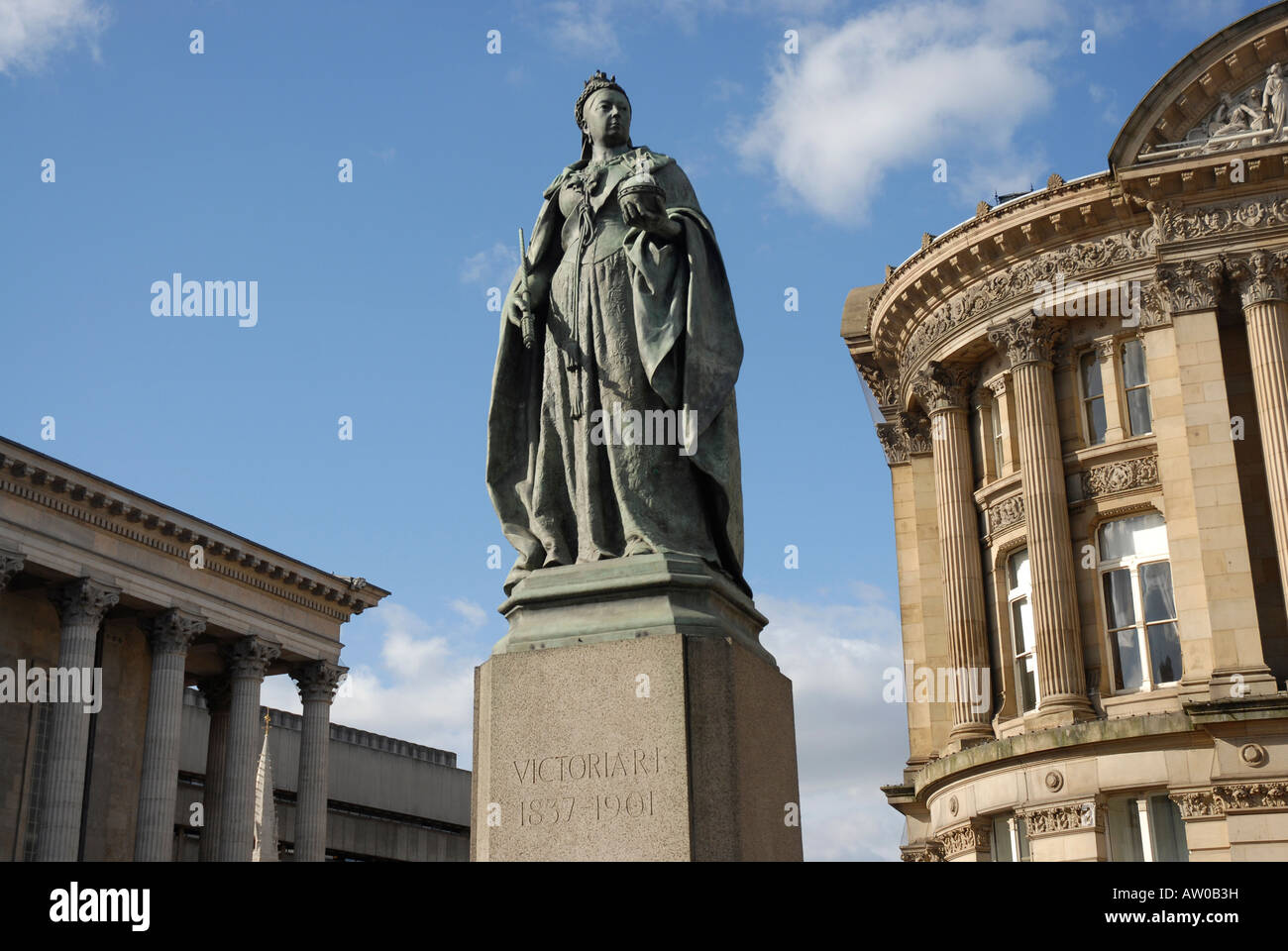 La Statue de la reine Victoria à Victoria Square , , Birmingham West Midlands, Angleterre Royaume-uni Banque D'Images