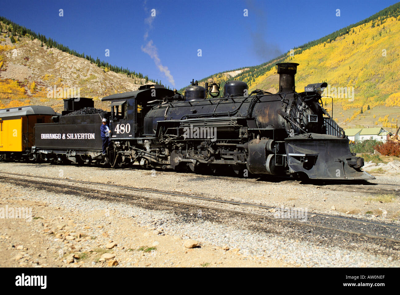 États-unis d'Amérique Californie Durrango et train à vapeur Silverton Banque D'Images