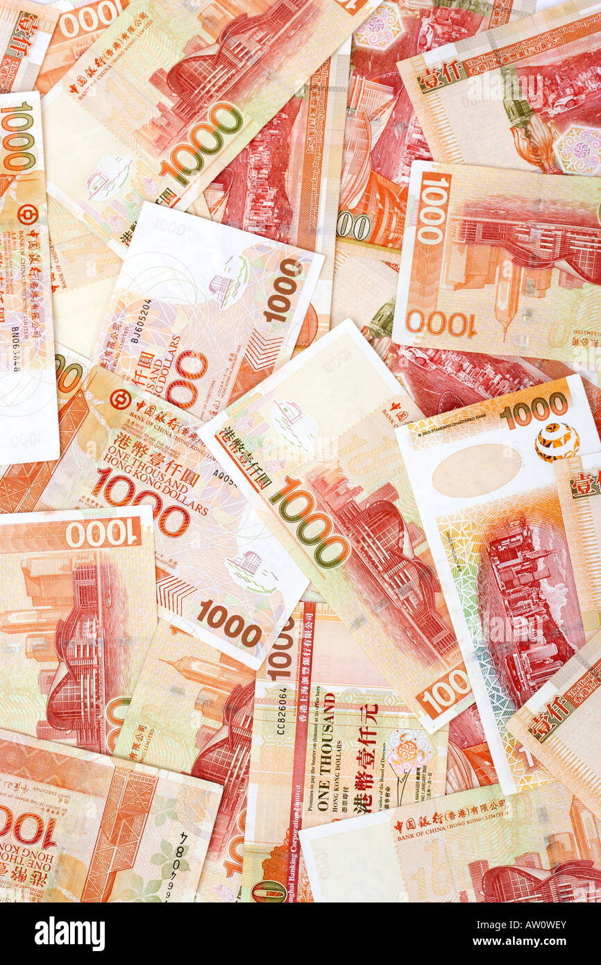 Hong Kong Dollar mille Dollar Bill Banque D'Images Hong Kong Dollar mille Dollar Bill Banque D'Images