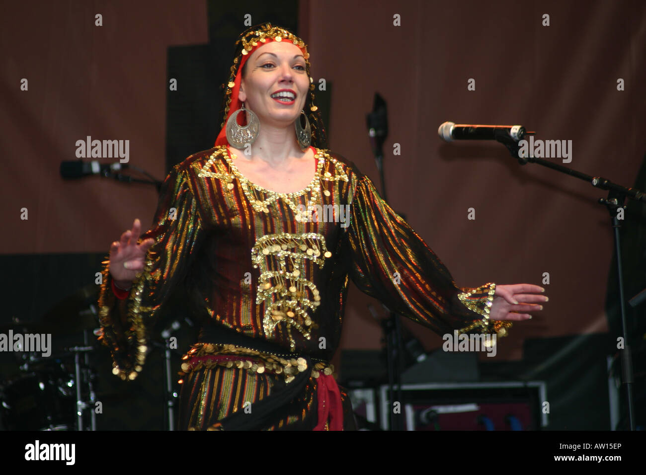 Maroc marocain 1er danseur uk afrique day event Banque D'Images