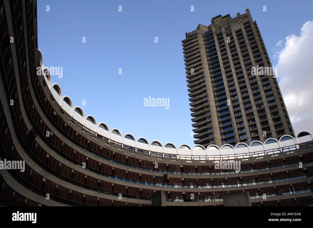 Les appartements résidentiels Barbican London Banque D'Images