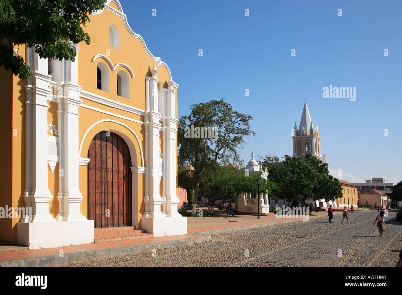 Südamerika Venezuela Coro Plaza San Clemente Banque D'Images