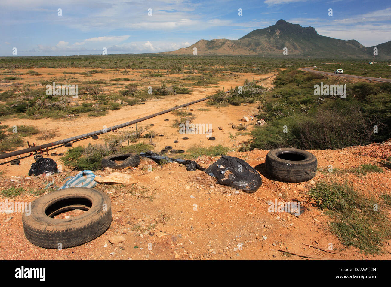 La péninsule de Paraguaná Südamerika Venezuela Cerro Santa Ana Banque D'Images