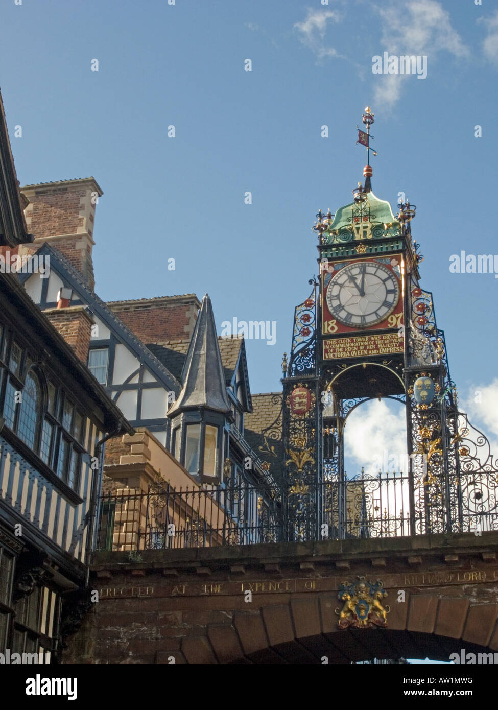 L'horloge, Chester Banque D'Images