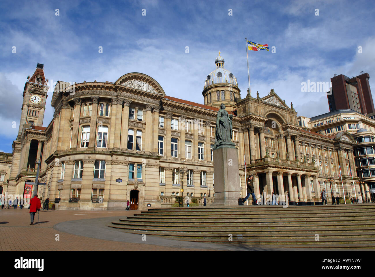 L'Art Gallery and Museum de Victoria Square à Birmingham, en Angleterre. Banque D'Images