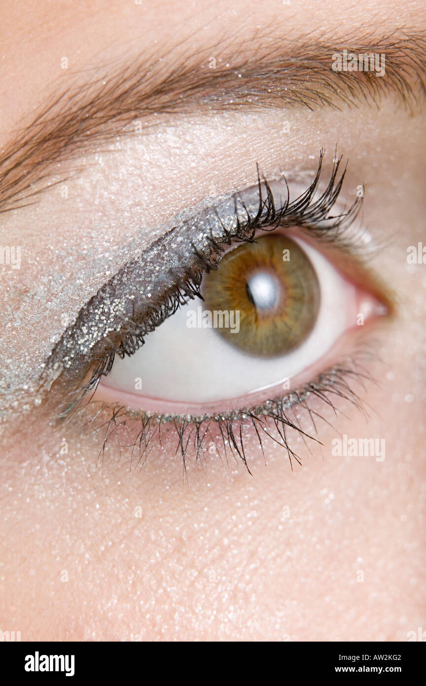 Close-up of a womans eye Banque D'Images