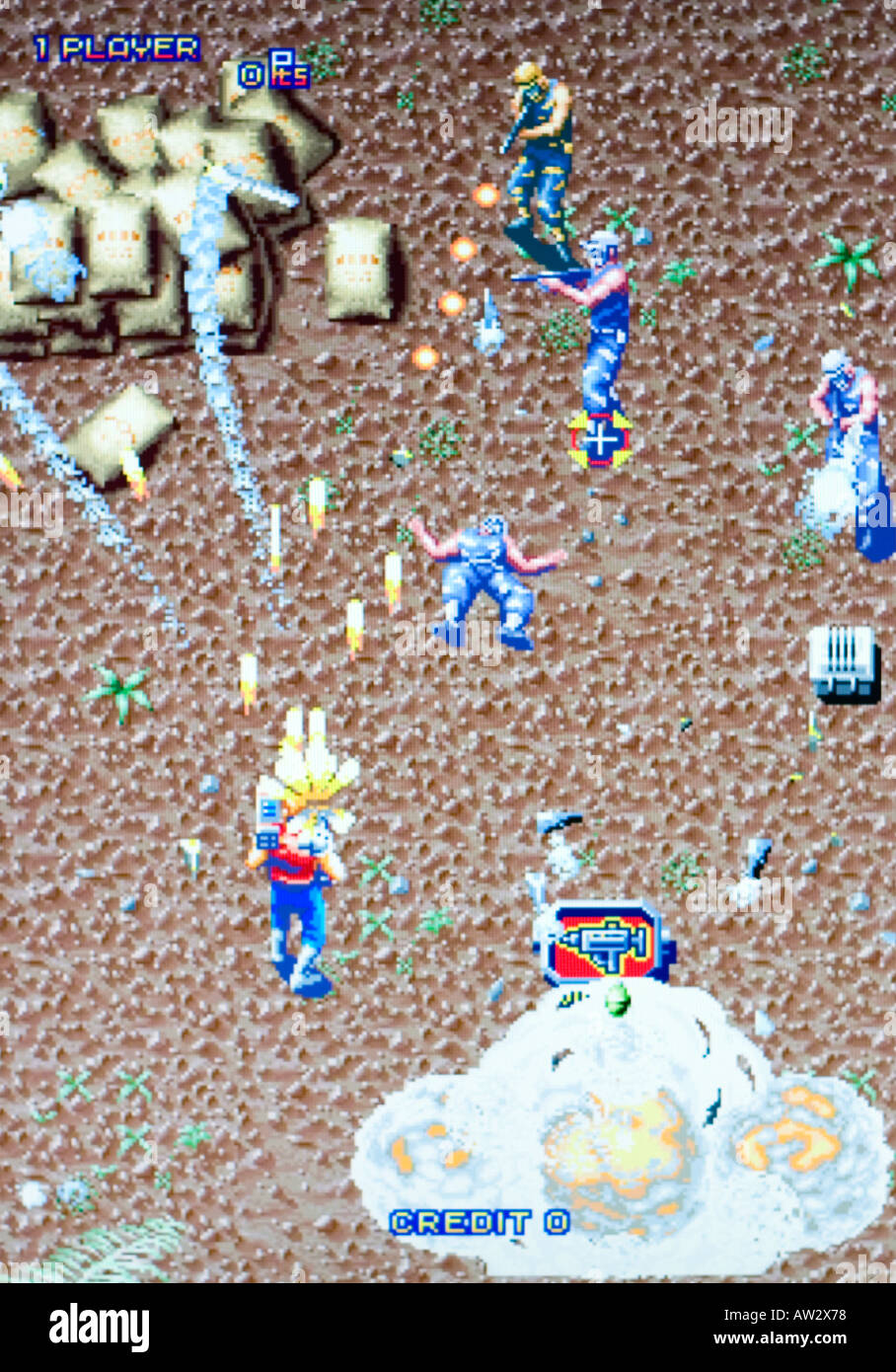 Gundhara Banpresto Millésime 1995 capture d'écran du jeu vidéo d'arcade - EDITORIAL UTILISEZ UNIQUEMENT Banque D'Images