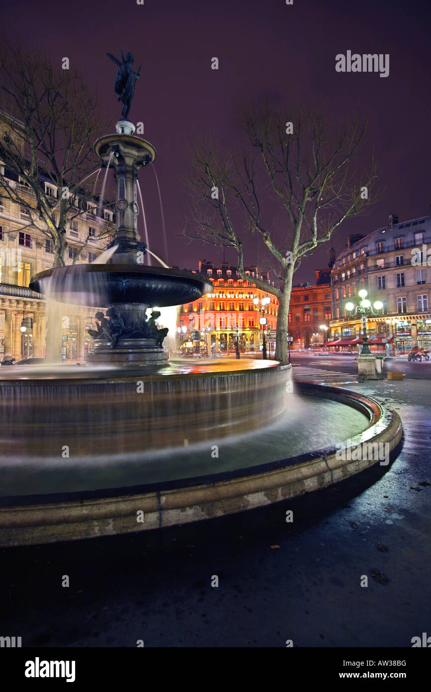 Fontaine de la Place Colette, Paris, France Banque D'Images