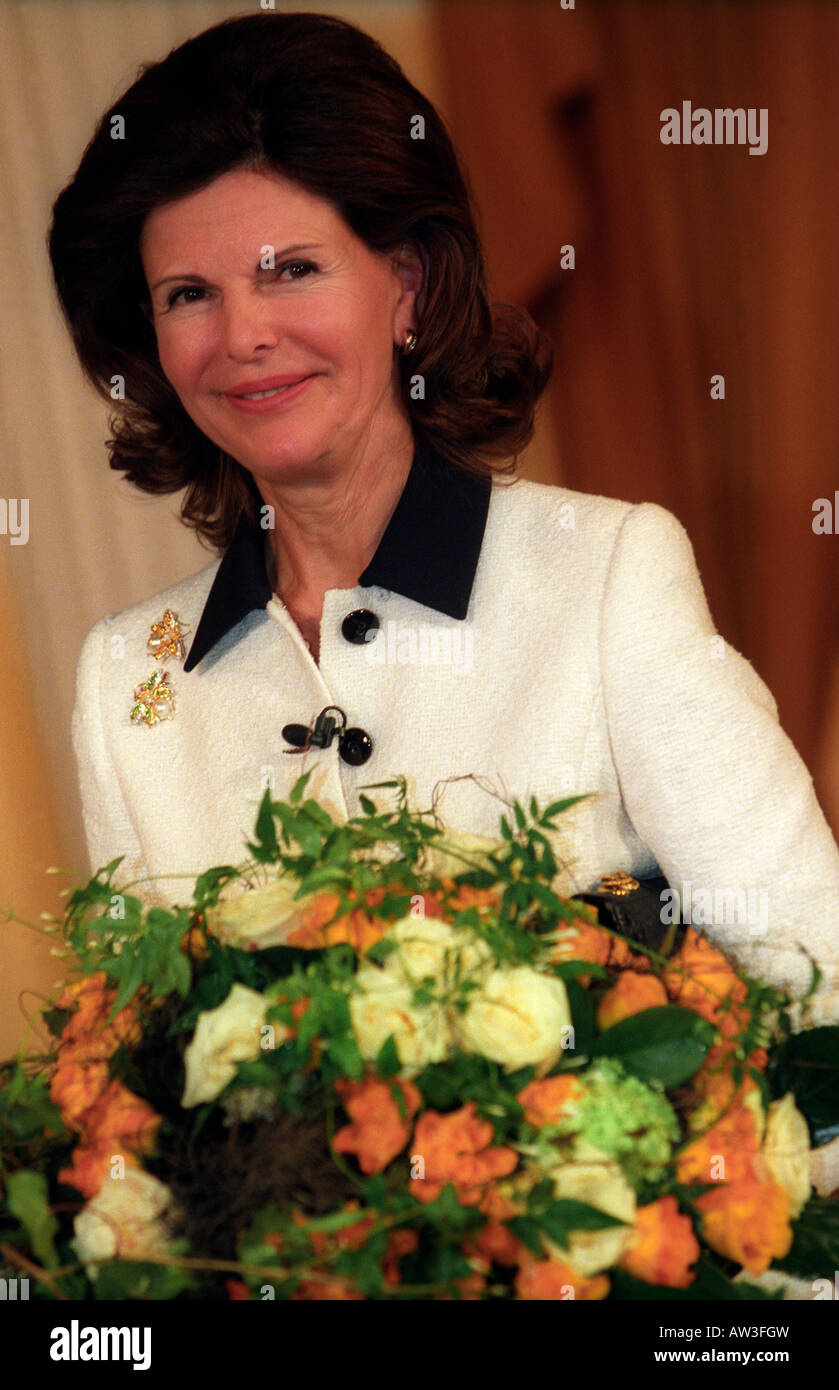 Sa Majesté la Reine Silvia de Suède, SE, Baden-Baden, 2003 Banque D'Images