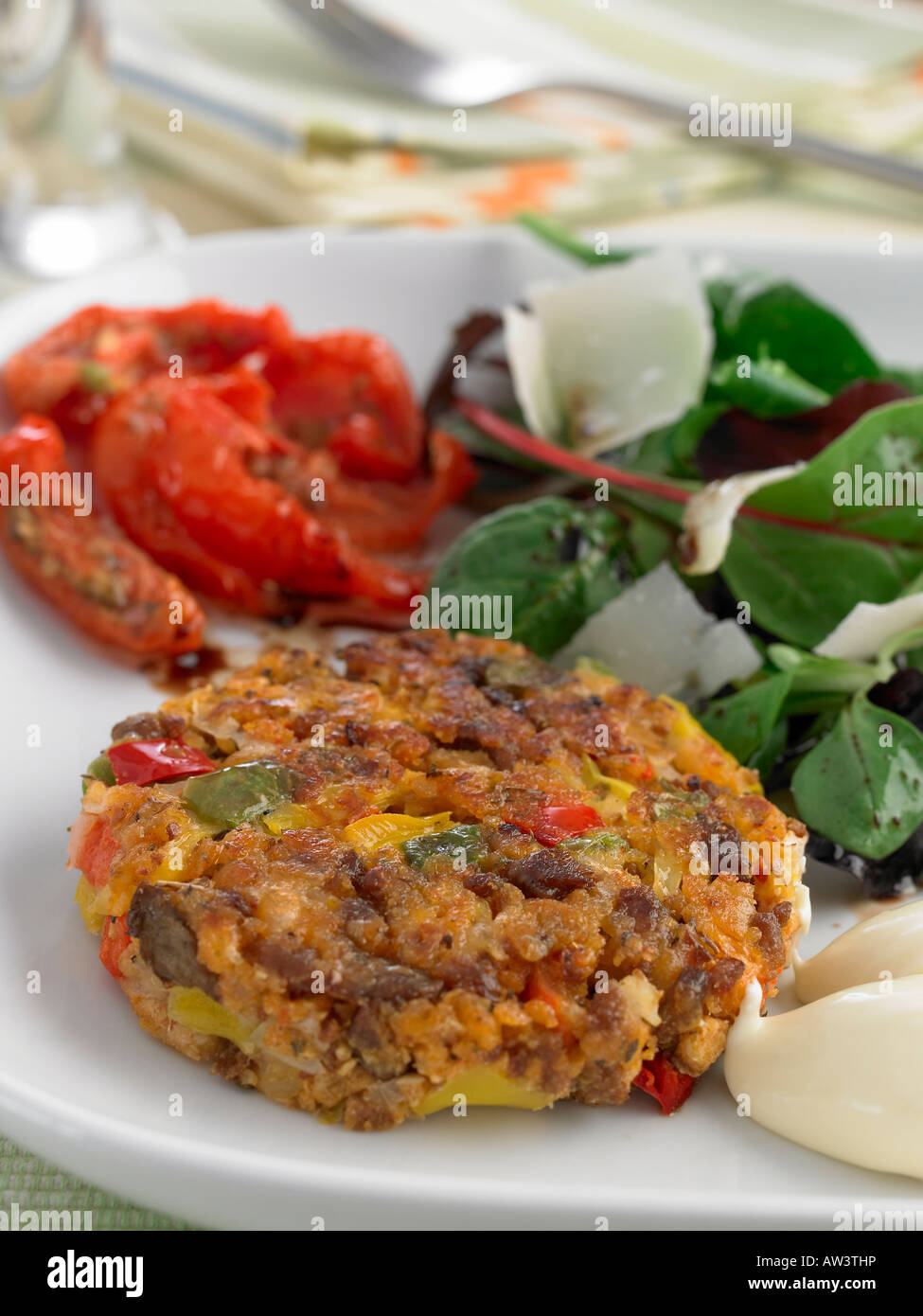 hamburger végétarien Banque D'Images