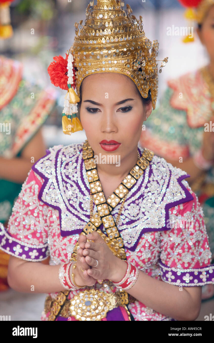Danseur thaïlandais à Bangkok Banque D'Images