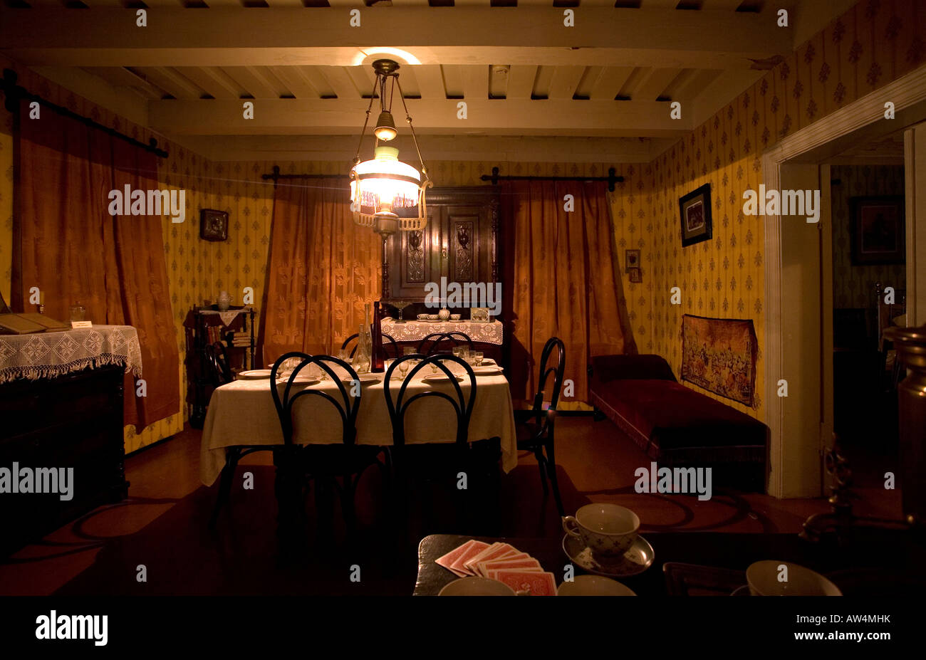 L'intérieur du premier congrès de la social-démocratie russe Musée Parti des travailleurs à Minsk en Biélorussie. Banque D'Images