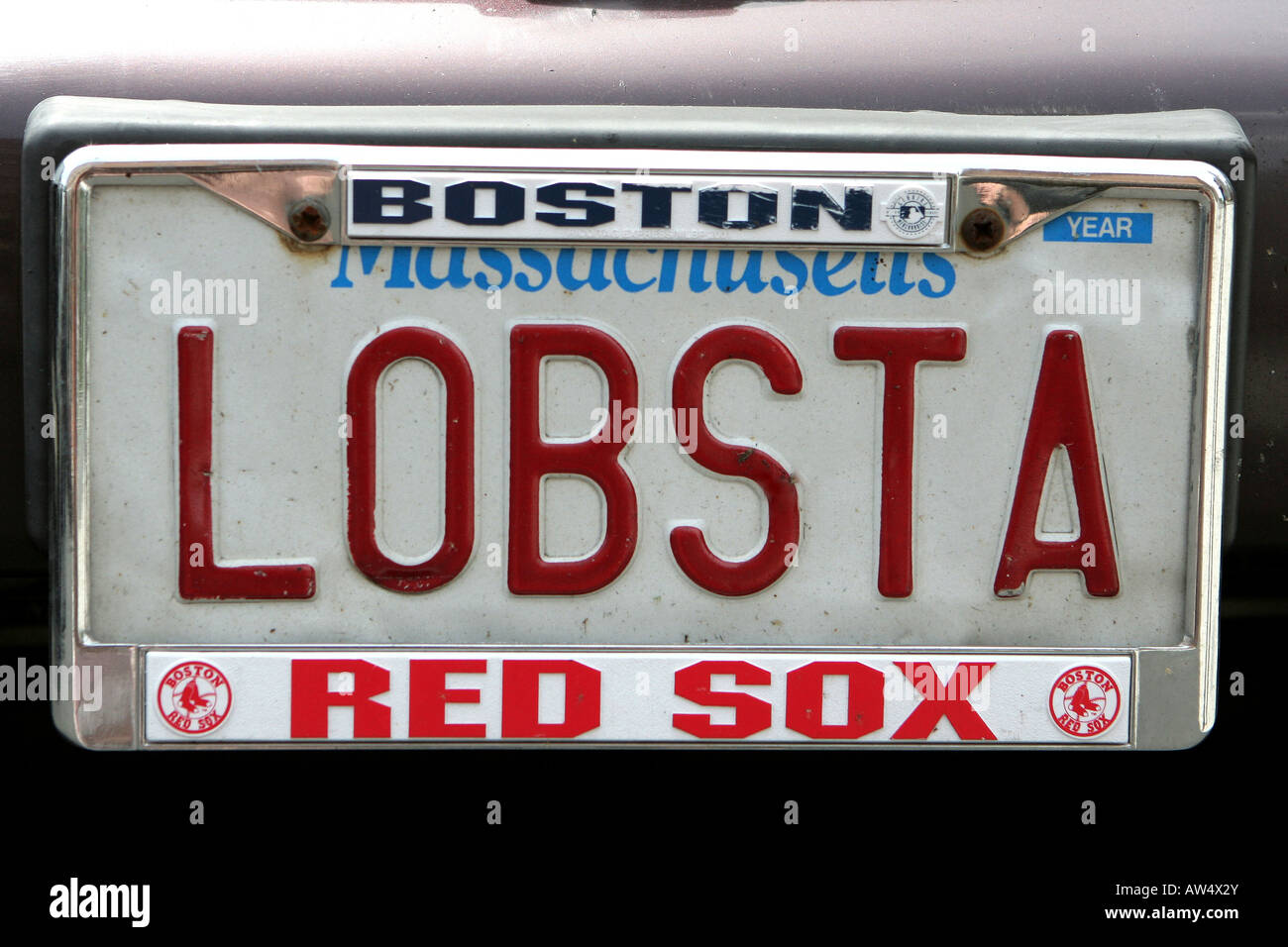 L'humour de la plaque d'immatriculation du Massachusetts à Boston  Massachusetts Photo Stock - Alamy