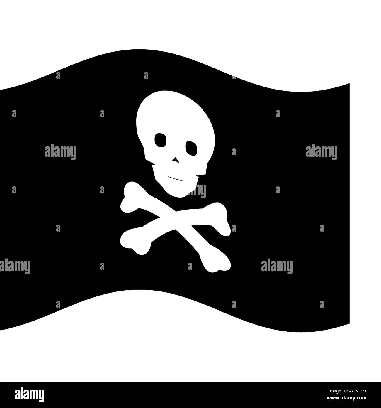 Drapeau de pirate Banque D'Images