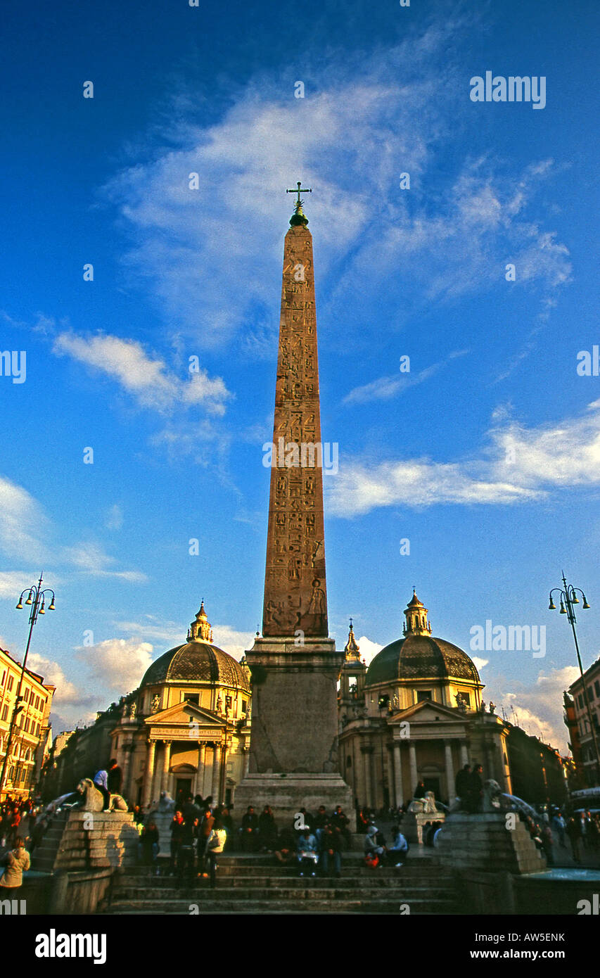 Eglise de la église de la Trinité-des-Monts, Lazio Rome Italie. Banque D'Images