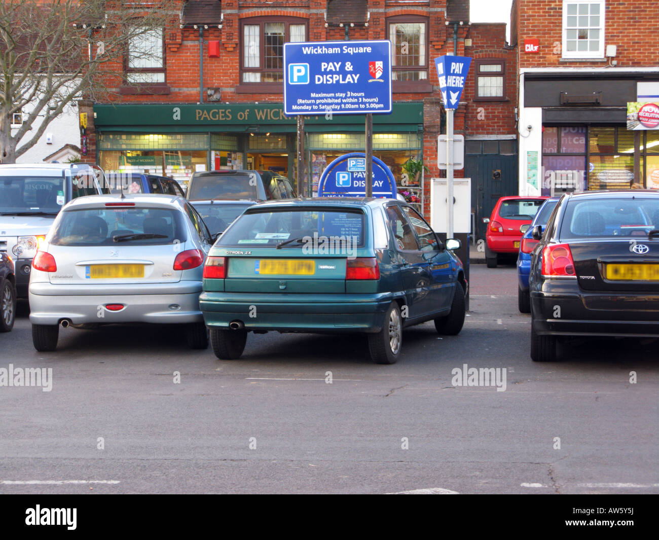 Un exemple de mauvaise ou inconsidérée parking gratuit Banque D'Images