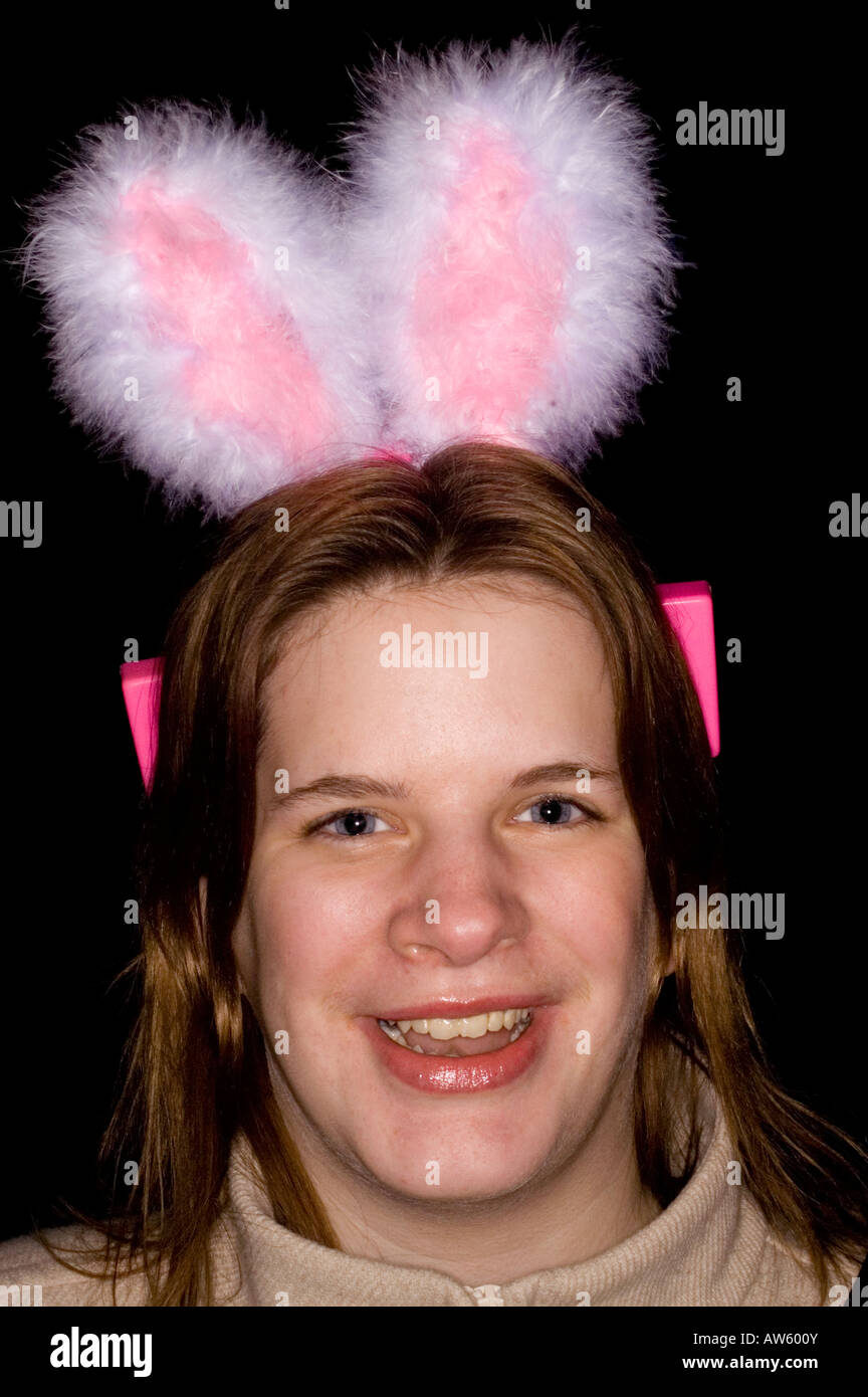 Portraits peuples célébrer St Patricks day à Birmingham en 2003 Banque D'Images
