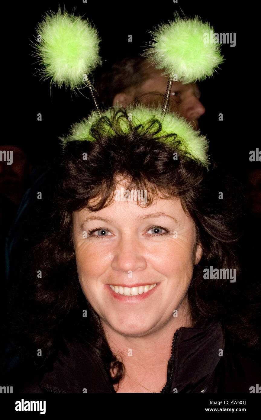 Portraits peuples célébrer St Patricks day à Birmingham en 2003 Banque D'Images
