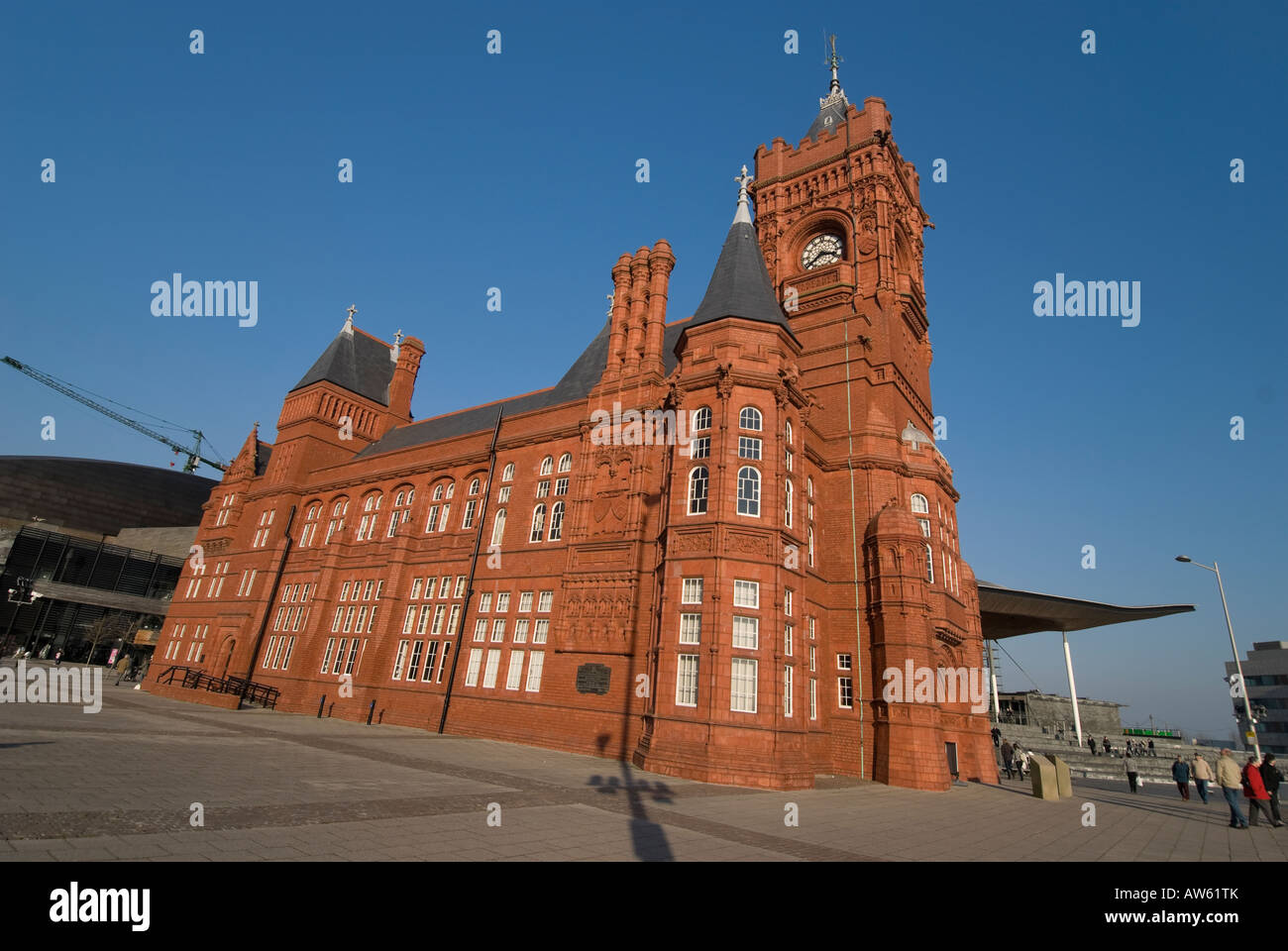 Pier Head Building la baie de Cardiff au Pays de Galles l'Assemblée à la Pierhead Banque D'Images