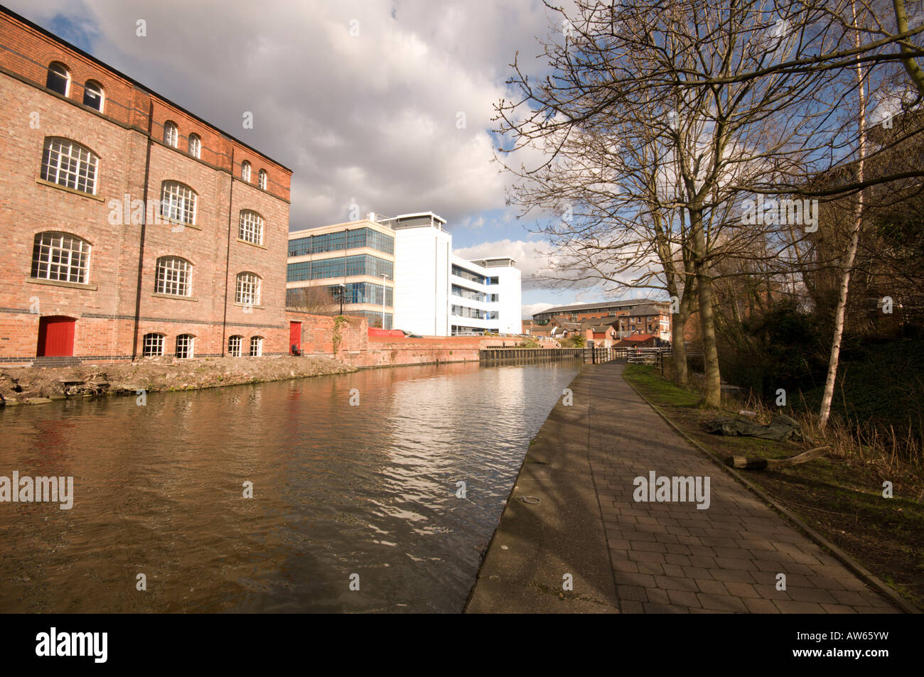 Chemin de halage par canal Banque D'Images