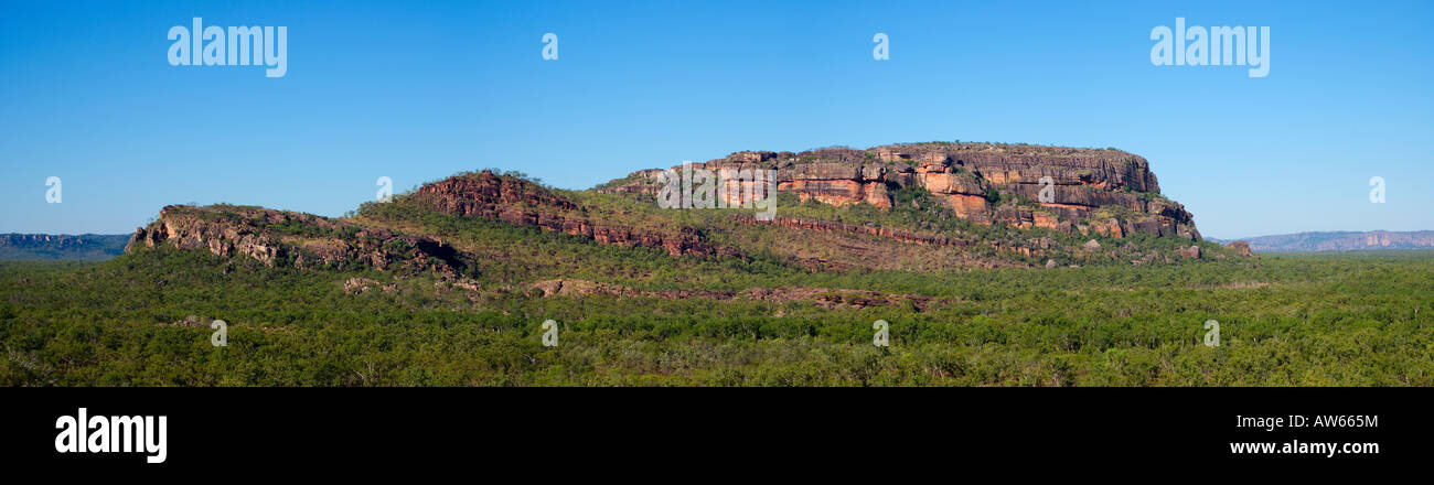 Vue panoramique à Nourlangie Rock Banque D'Images