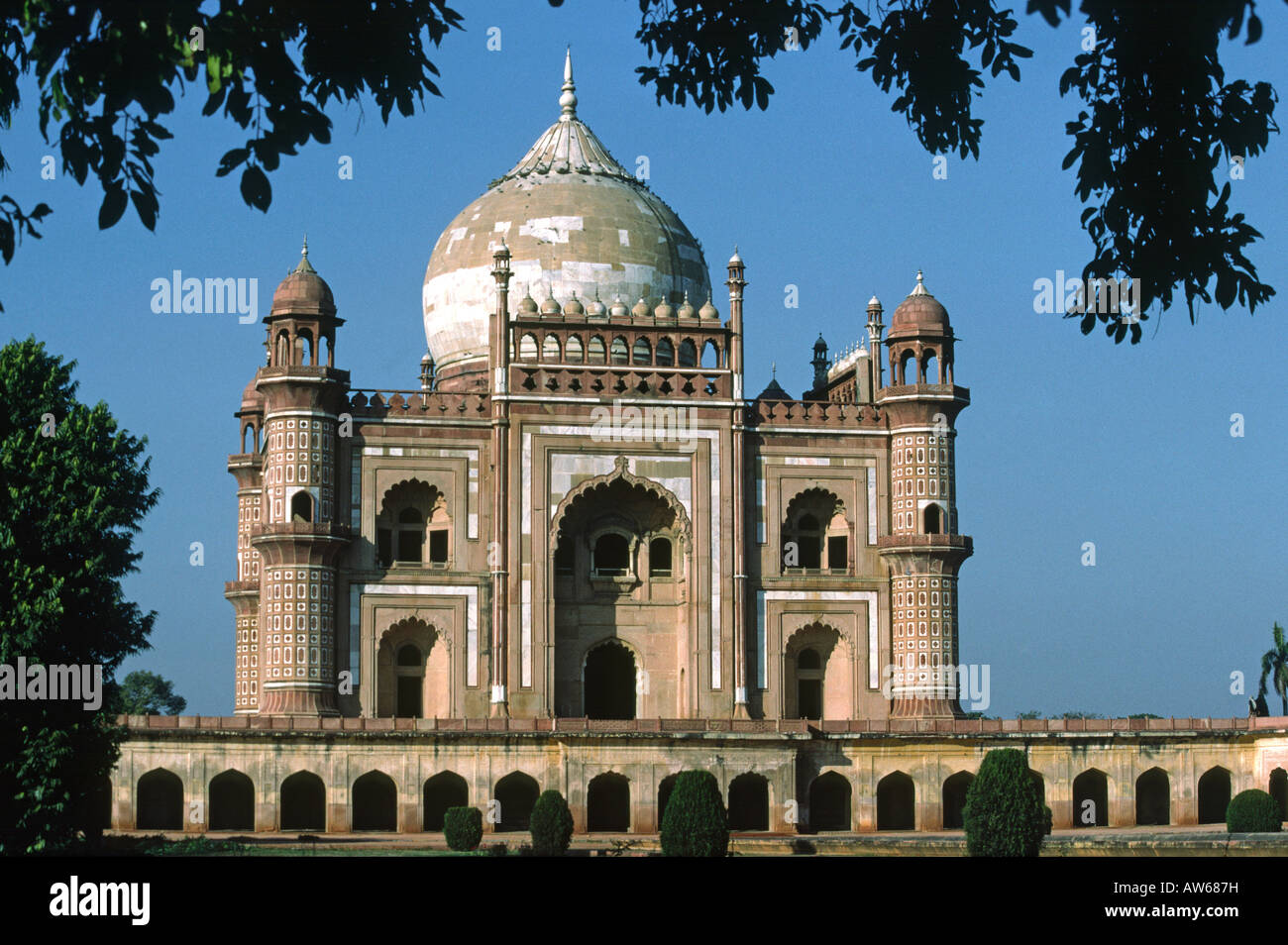 Inde Delhi Tombeau Safdarjangs Banque D'Images