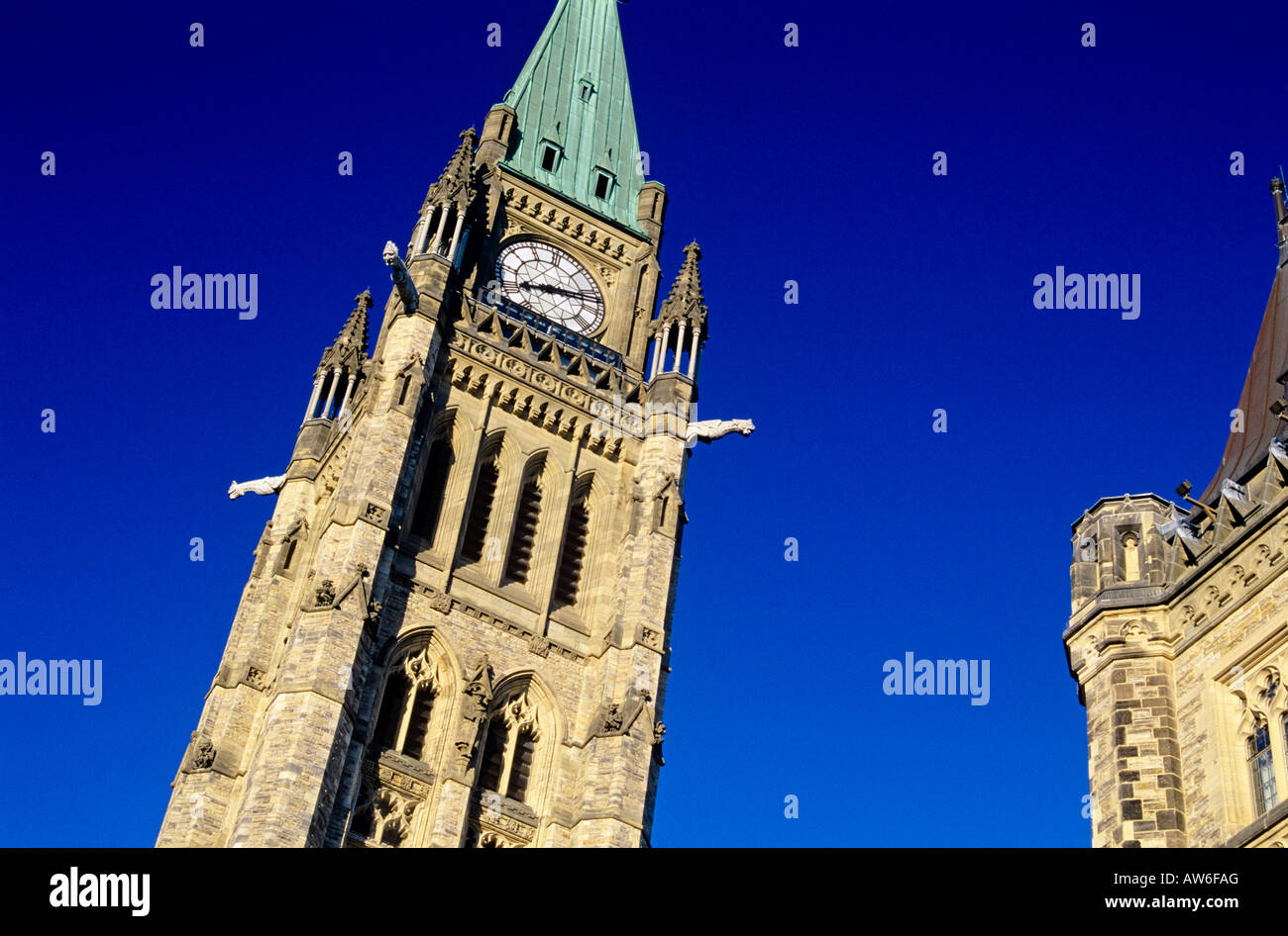 La tour de la paix, les édifices du Parlement, Ottawa, Ontario, Canada Banque D'Images