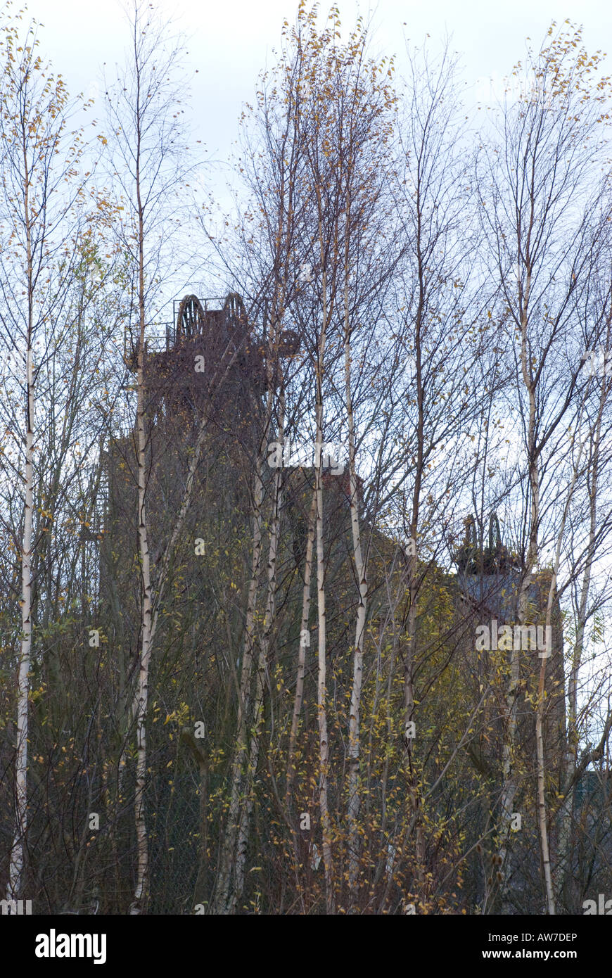 La fermeture de la mine de Pleasley Banque D'Images