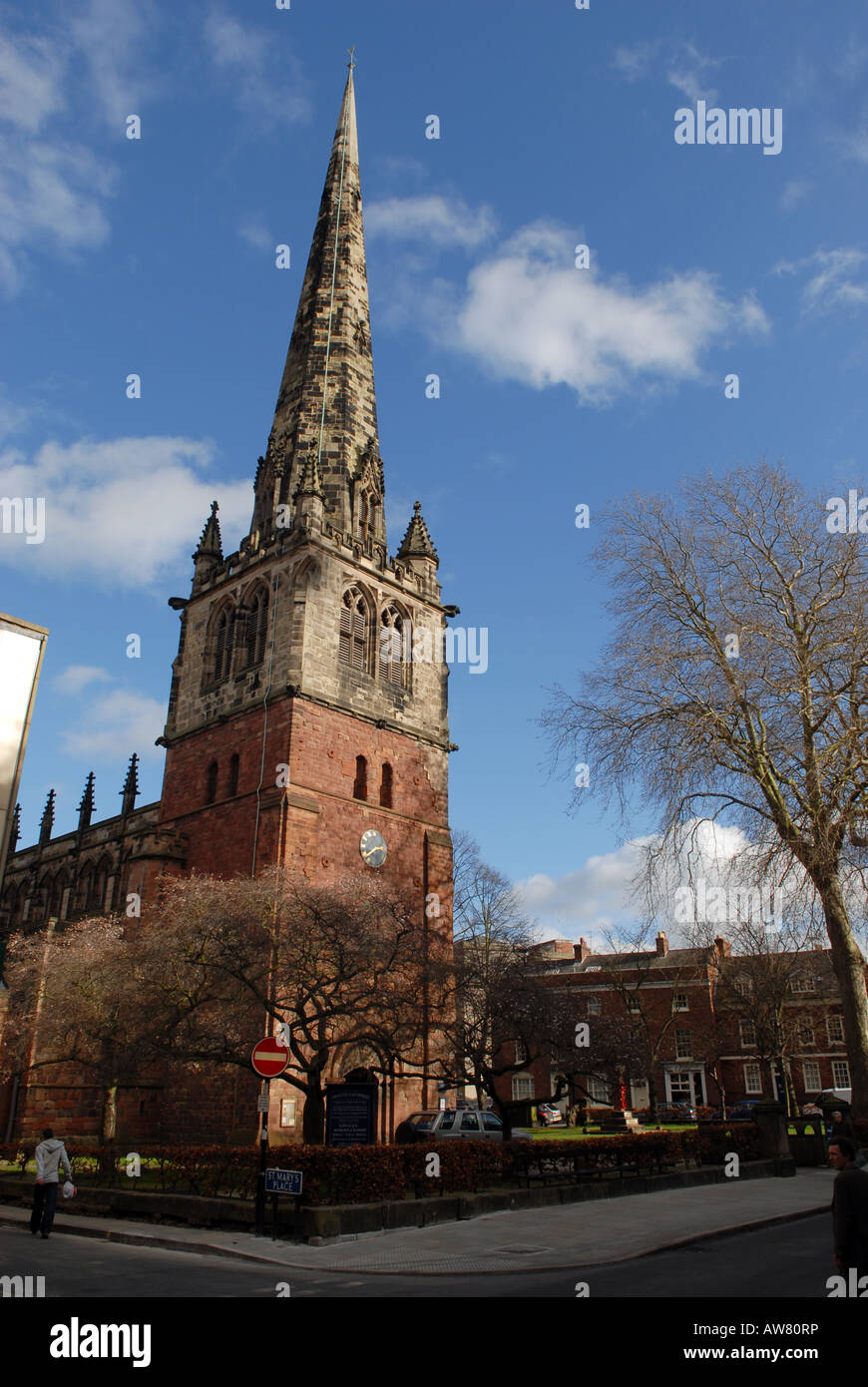 L'église St Mary à Shrewsbury Shropshire Banque D'Images