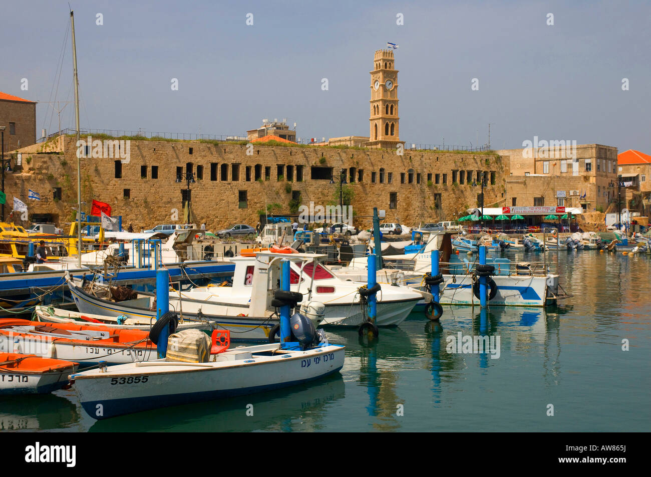 Port d'Acre, Israël Banque D'Images