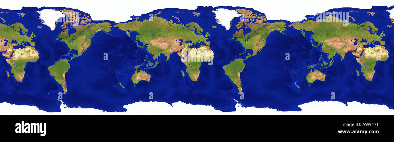 Une image panoramique de la terre de l'espace Banque D'Images