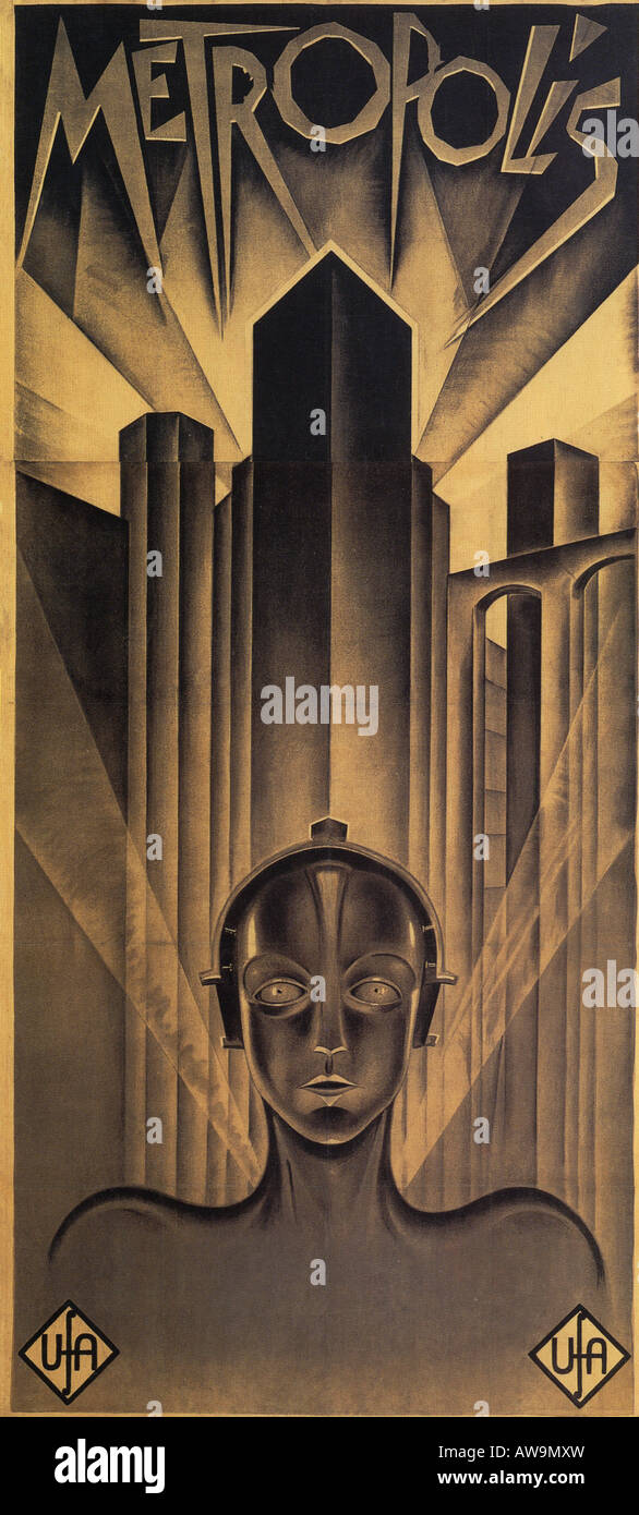 Affiche de la metropolis 1926 UFA Film classic réalisé par Fritz Lang Banque D'Images