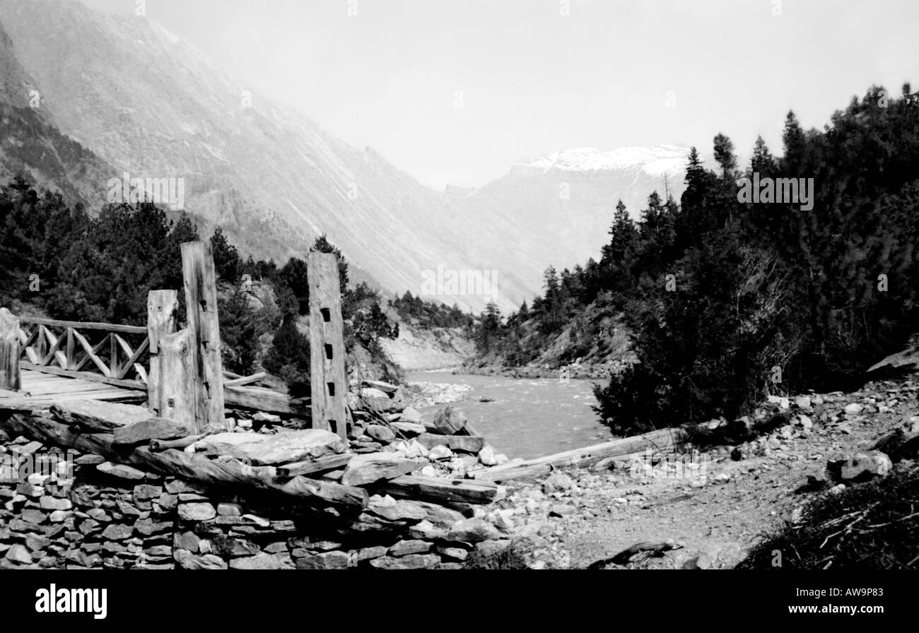 Paysage de l'himalaya Banque D'Images