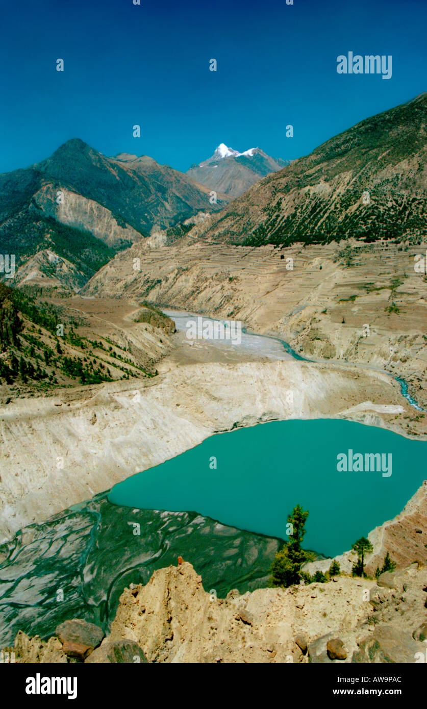 Paysage de l'himalaya Banque D'Images