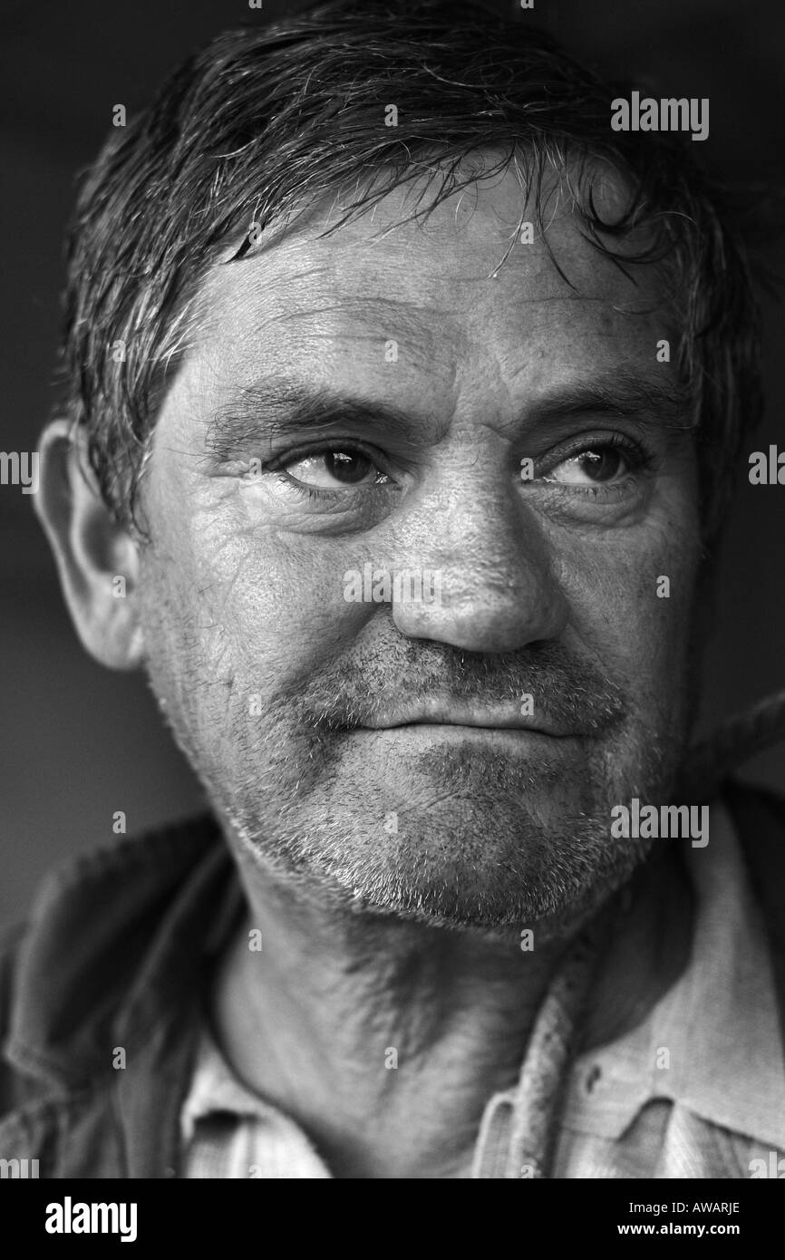 "M. Farmer slovaque Janko Deak 58 ans" Banque D'Images